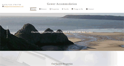 Desktop Screenshot of goweraccommodation.co.uk